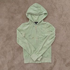 juicy couture | green velour juicy jacket